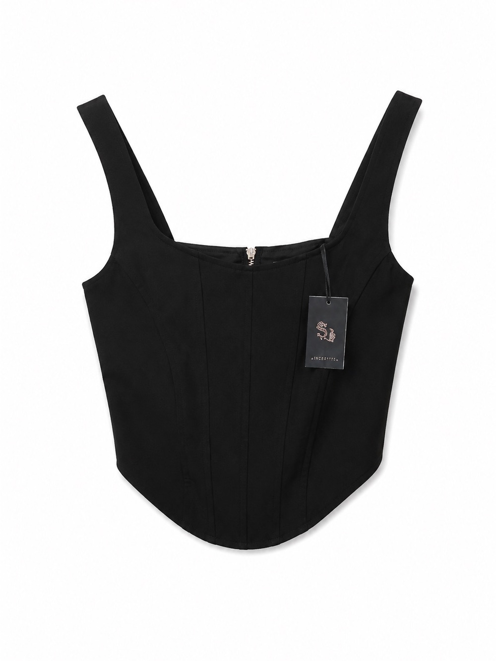 Sincerely Jules Black Corset Tank Top – NWT Size Large